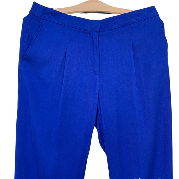 H&M Royal Blue Soft Comfy Lightweight Work Pants Size 6 - Picture 2 of 14